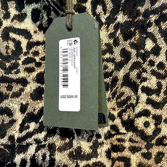 AllSaints Jemi Shirt - NWT - Sz. UK 16 - US 12 Golden Leopard ๐๐๐๐๐๐๐๐๐ - Picture 8 of 13